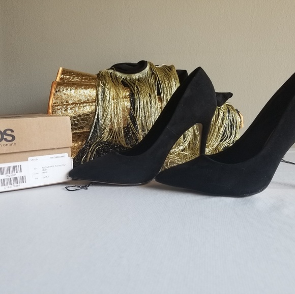 ASOS DESIGN Paris pointed high heeled pumps in black ASOS DESIGN Paris pointed high heeled pumps in black